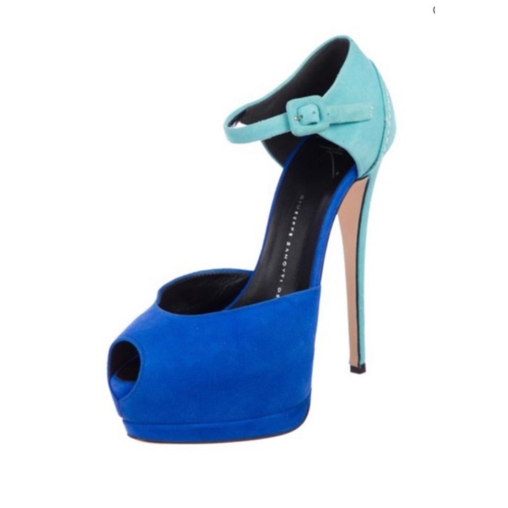 Giuseppe zanotti sharon blue platform sz 6 - Picture 1 of 16